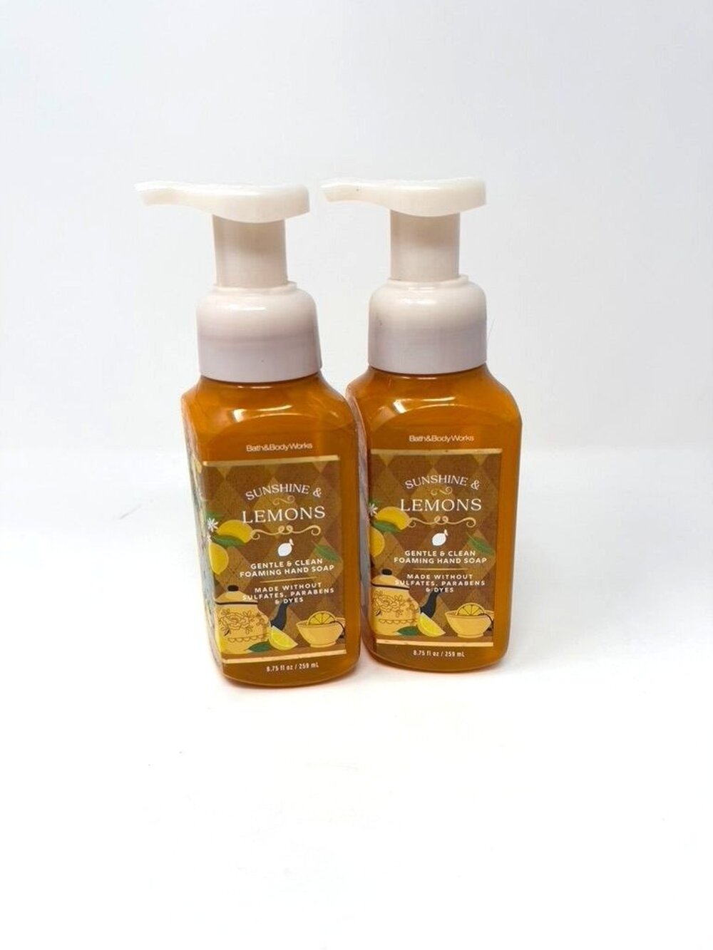 Bath & Body Works Sunshine & Lemons Gentle & Clean Foaming Hand Soap 8.75 Fl Oz